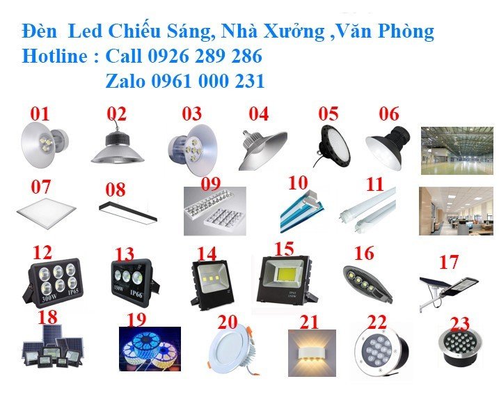 ĐÈN LED CÁC LOẠI